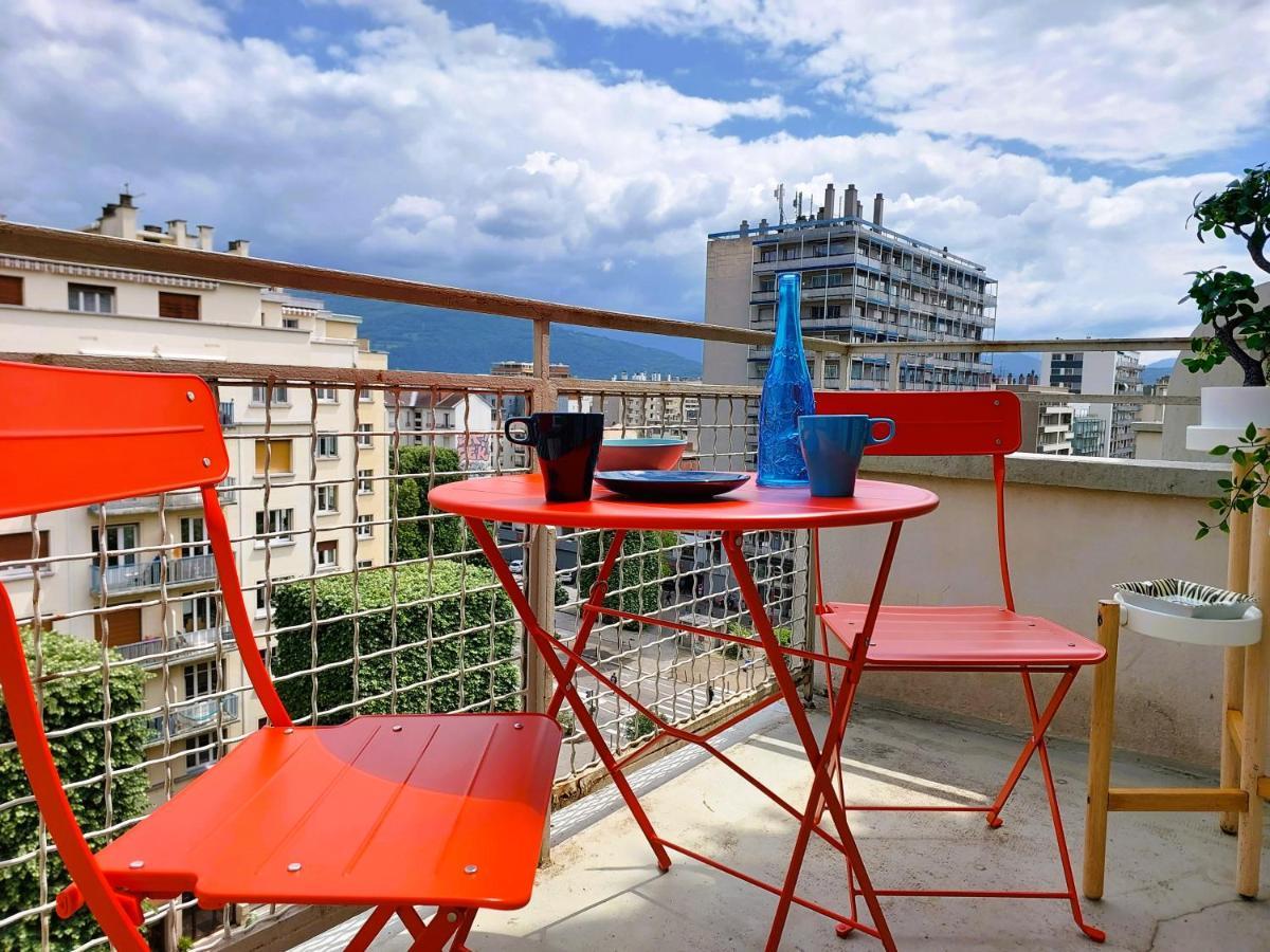 Champon - Lumineux 2 Chambres Avec Garage Prive - Tram A 1 Min Grenoble Exterior foto