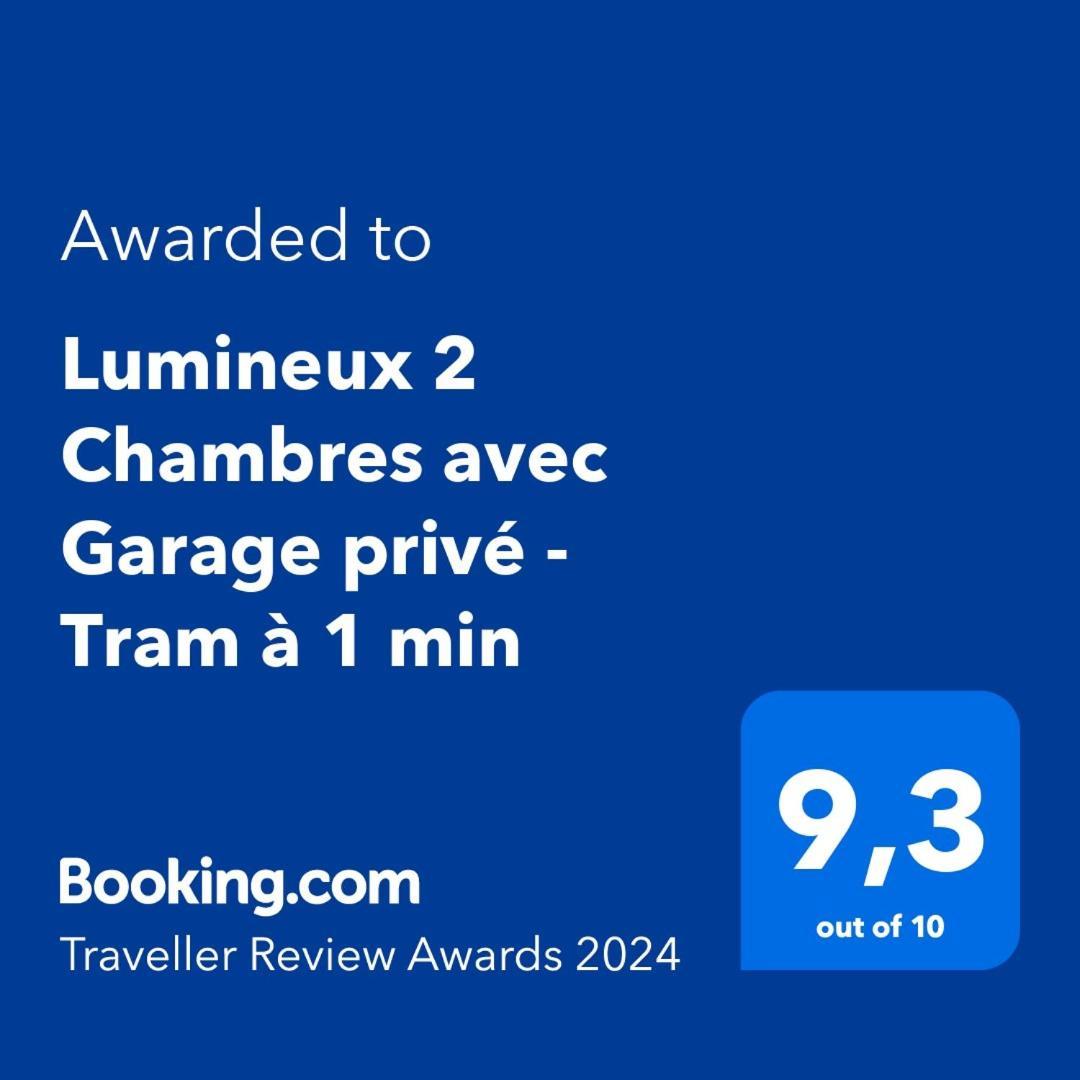 Lumineux 2 Chambres Avec Garage Prive - Tram A 1 Min Grenoble Exterior foto